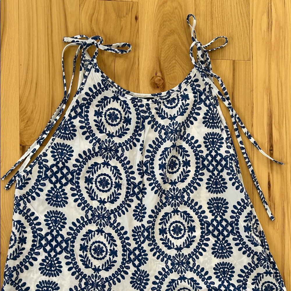 Shein Blue Pattern Summer Jumpsuit Size XL
